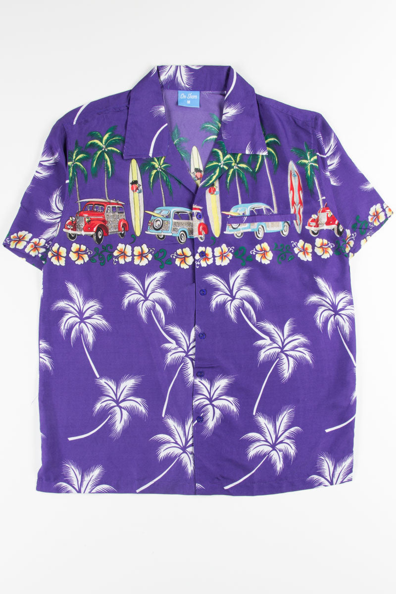 Purple Surfer Life Hawaiian Shirt