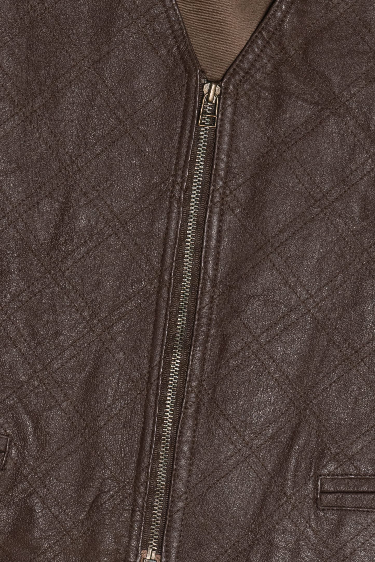 Vintage Jacque & KoKo Leather Front Vest (1980s)