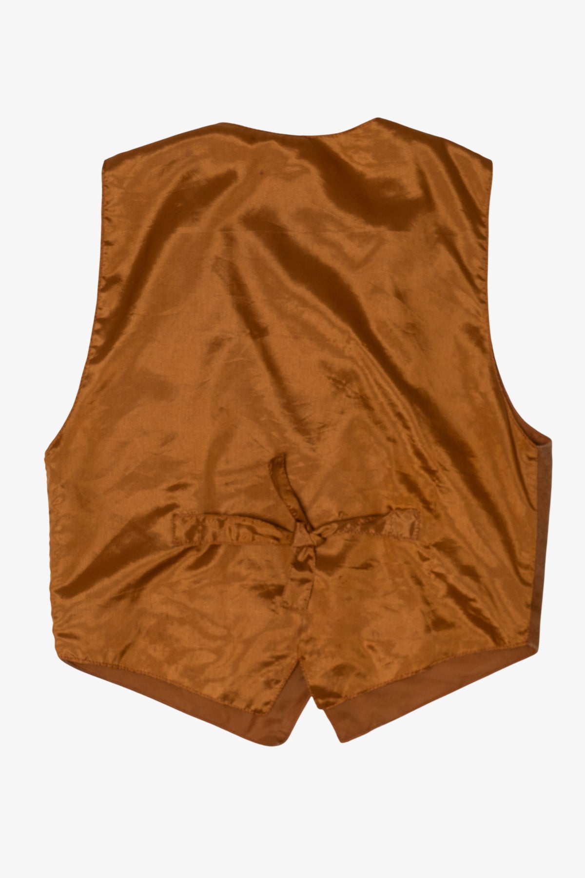 Vintage Brown Leather Mona Mode Vest (1980s)