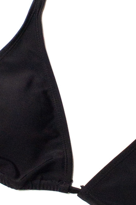 Black Triangle Bikini Top
