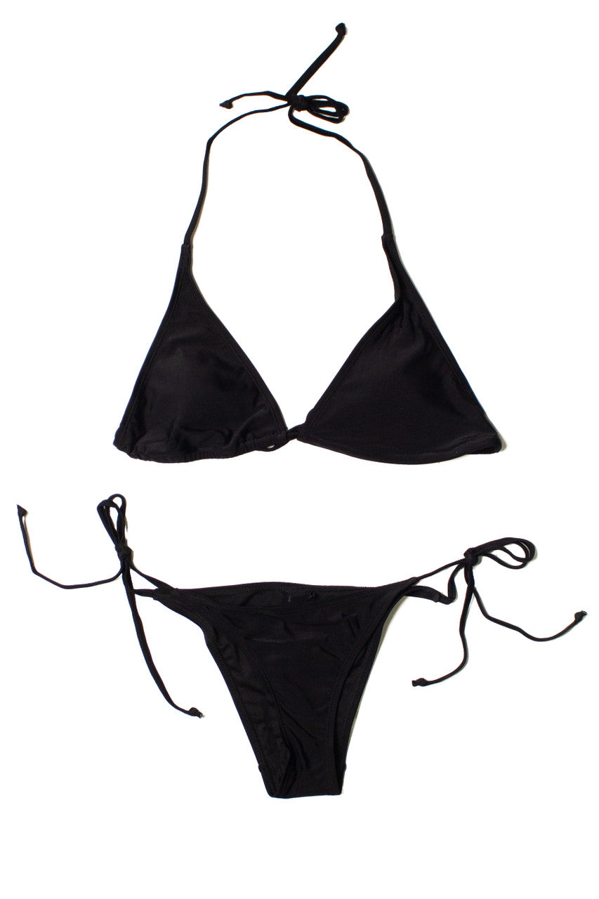 Black Triangle Bikini Top