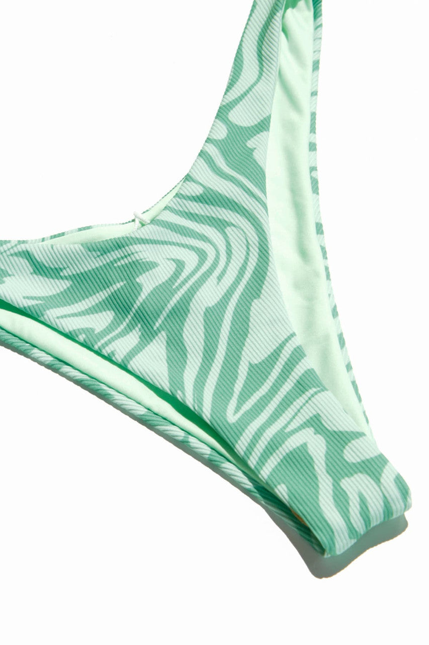 Green Tones Swirl Bikini Bottom
