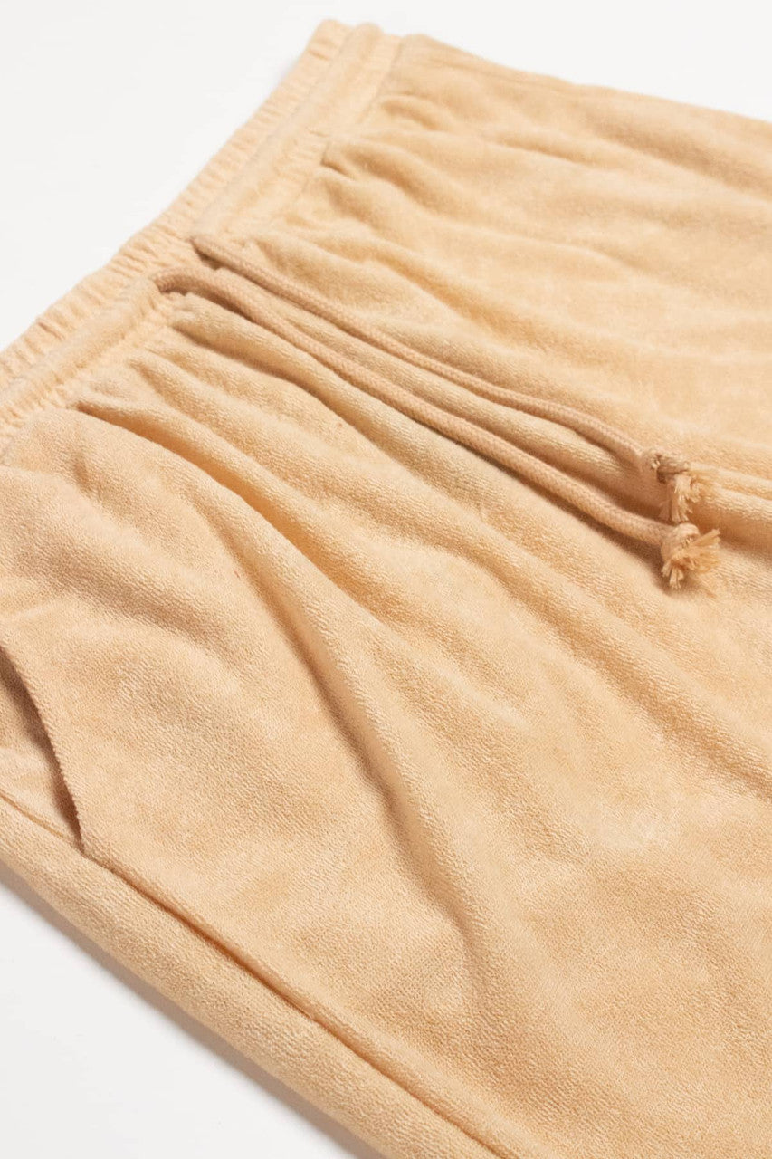 Tan Terry Shorts
