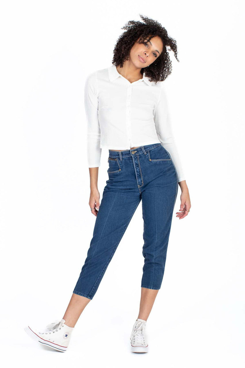 Textured Button Down