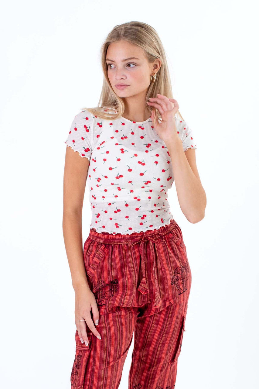 Thermal Cherry Print Tee