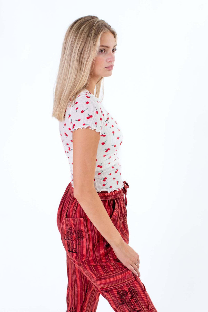 Thermal Cherry Print Tee