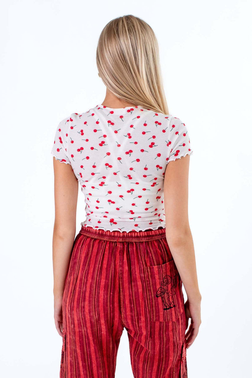 Thermal Cherry Print Tee