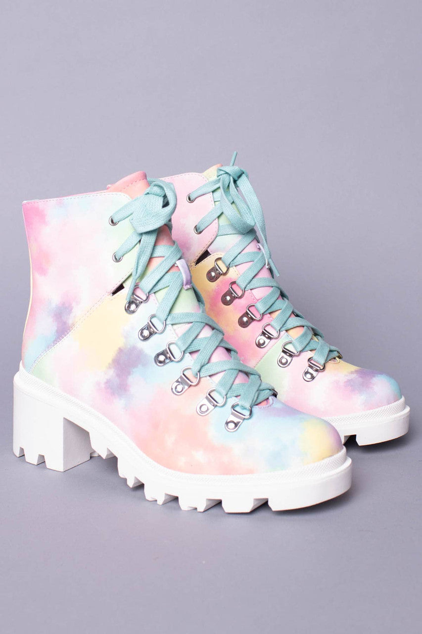 Tie Dye Grip Heel Bootie