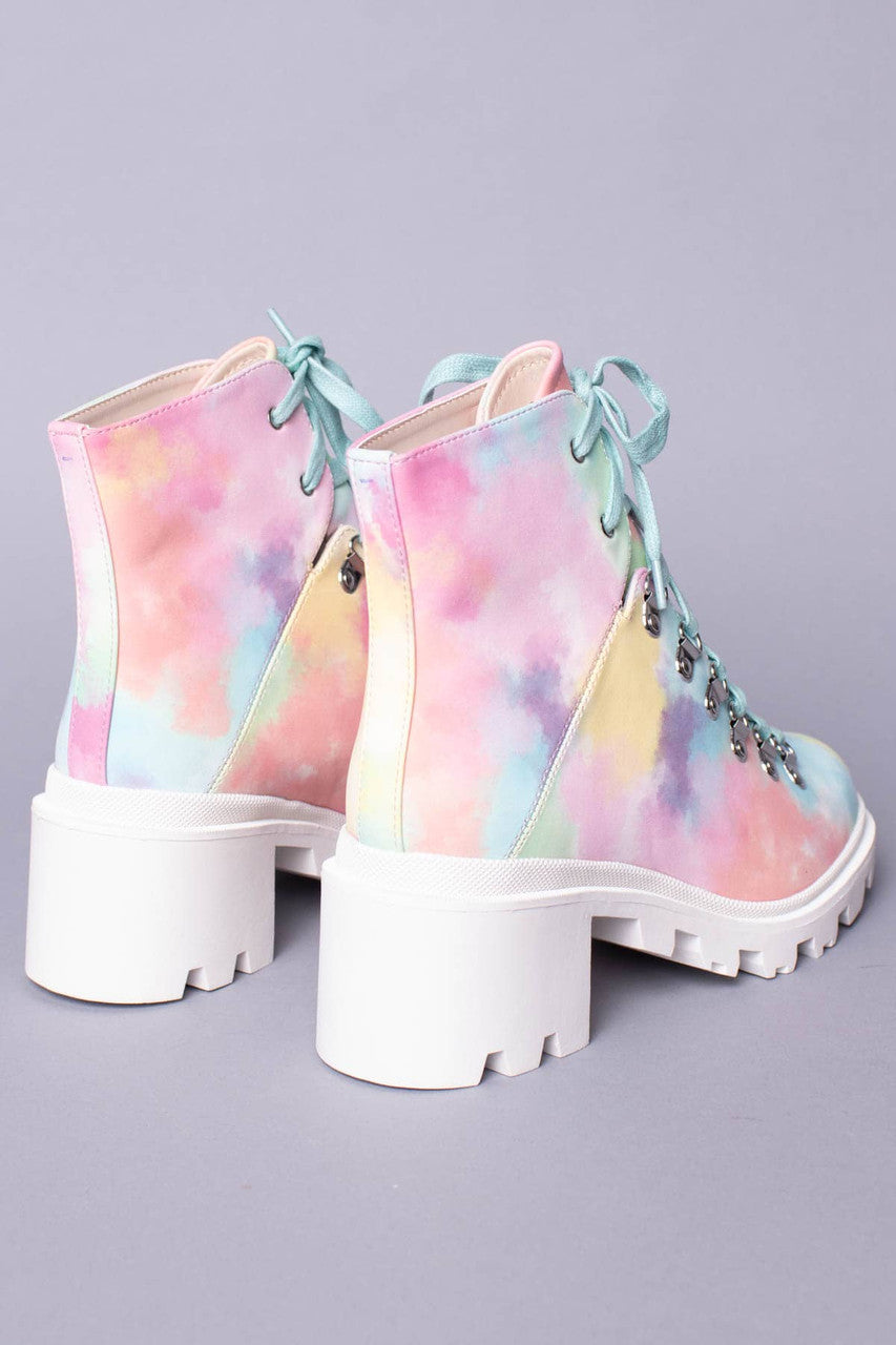 Tie Dye Grip Heel Bootie
