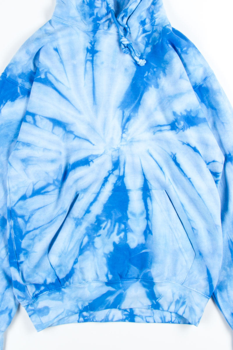 Baby Blue Tie Dye Hoodie 1