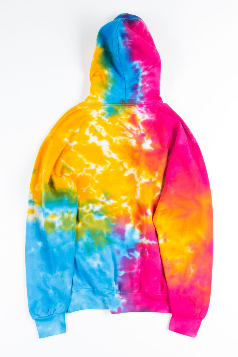Multi Rainbow Tie Dye Hoodie