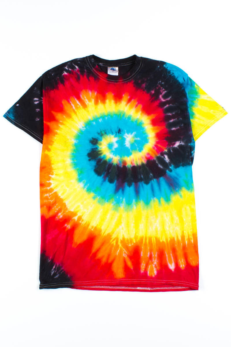 Dark Rainbow Swirl Tie Dye Shirt