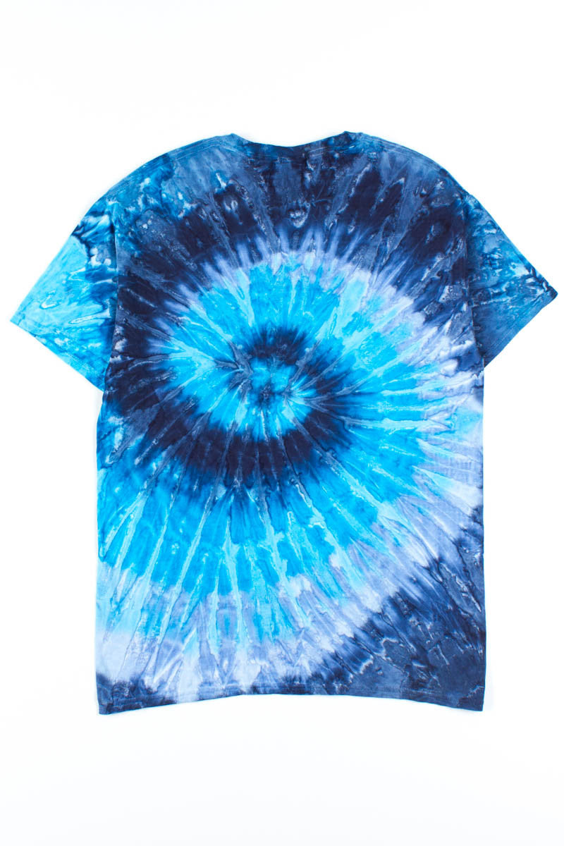 Black and Blue Tie Dye Shirt