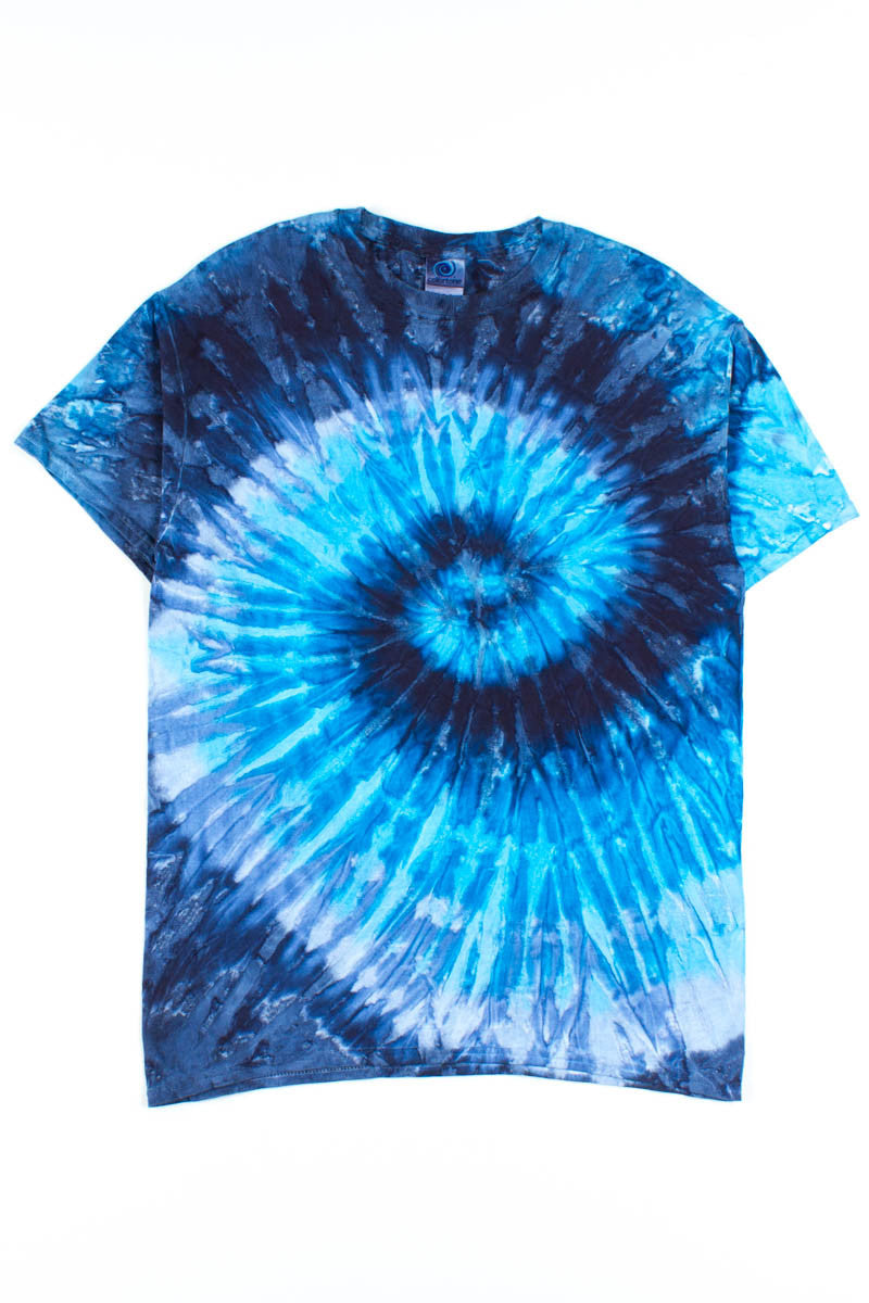 Black and Blue Tie Dye Shirt