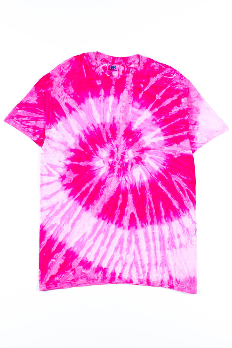 Pink Spiral Tie Dye Shirt