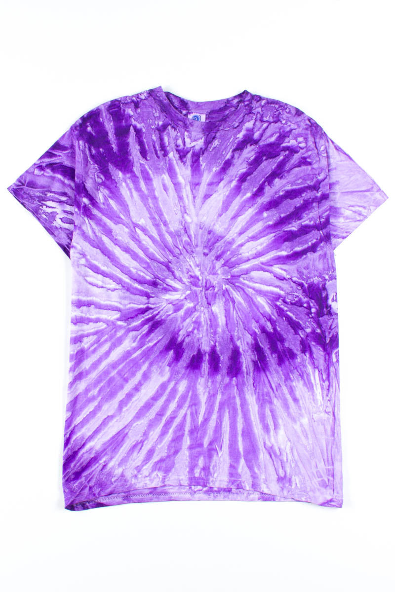 Purple Spiral Tie Dye Shirt