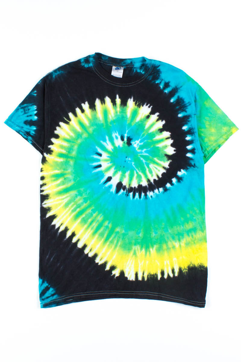 Black Neon Tie Dye Shirt