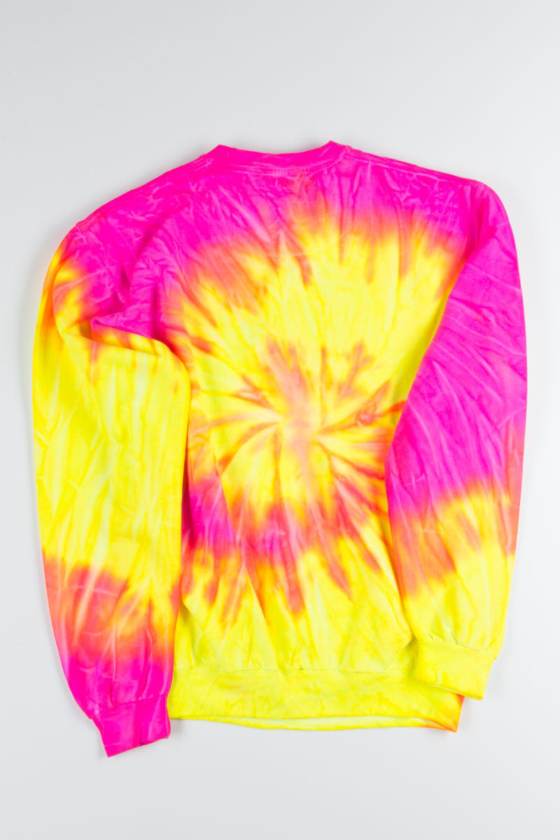 Fluorescent Tie Dye Sweatshirt