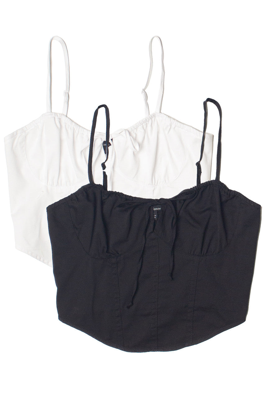 Tie Front Bustier Top