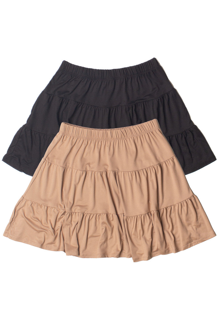Tiered Mini Skirt