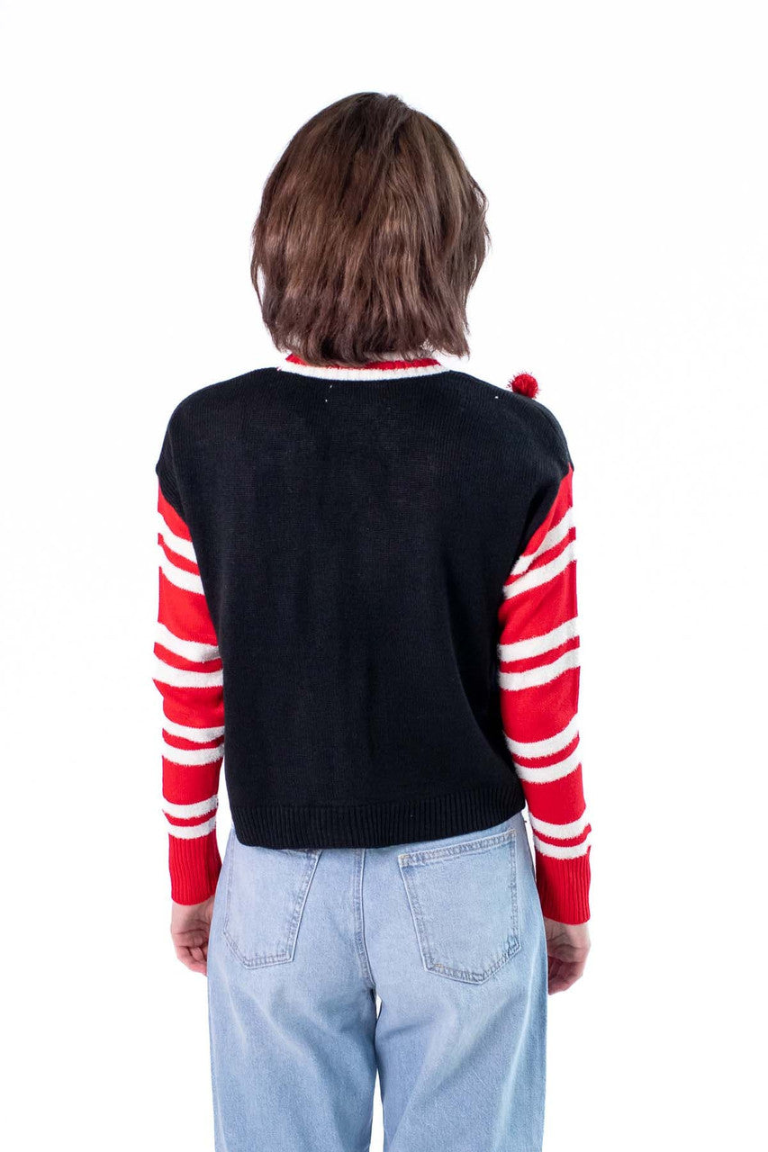 Tinsel Poms Cardigan