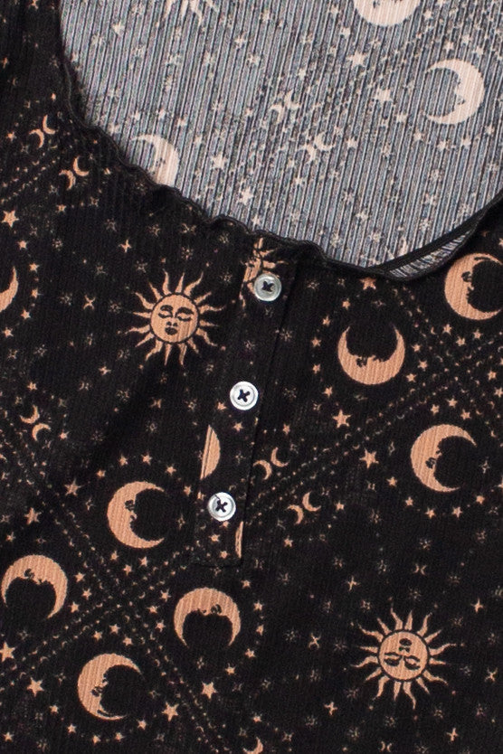 Celestial Henley Tank