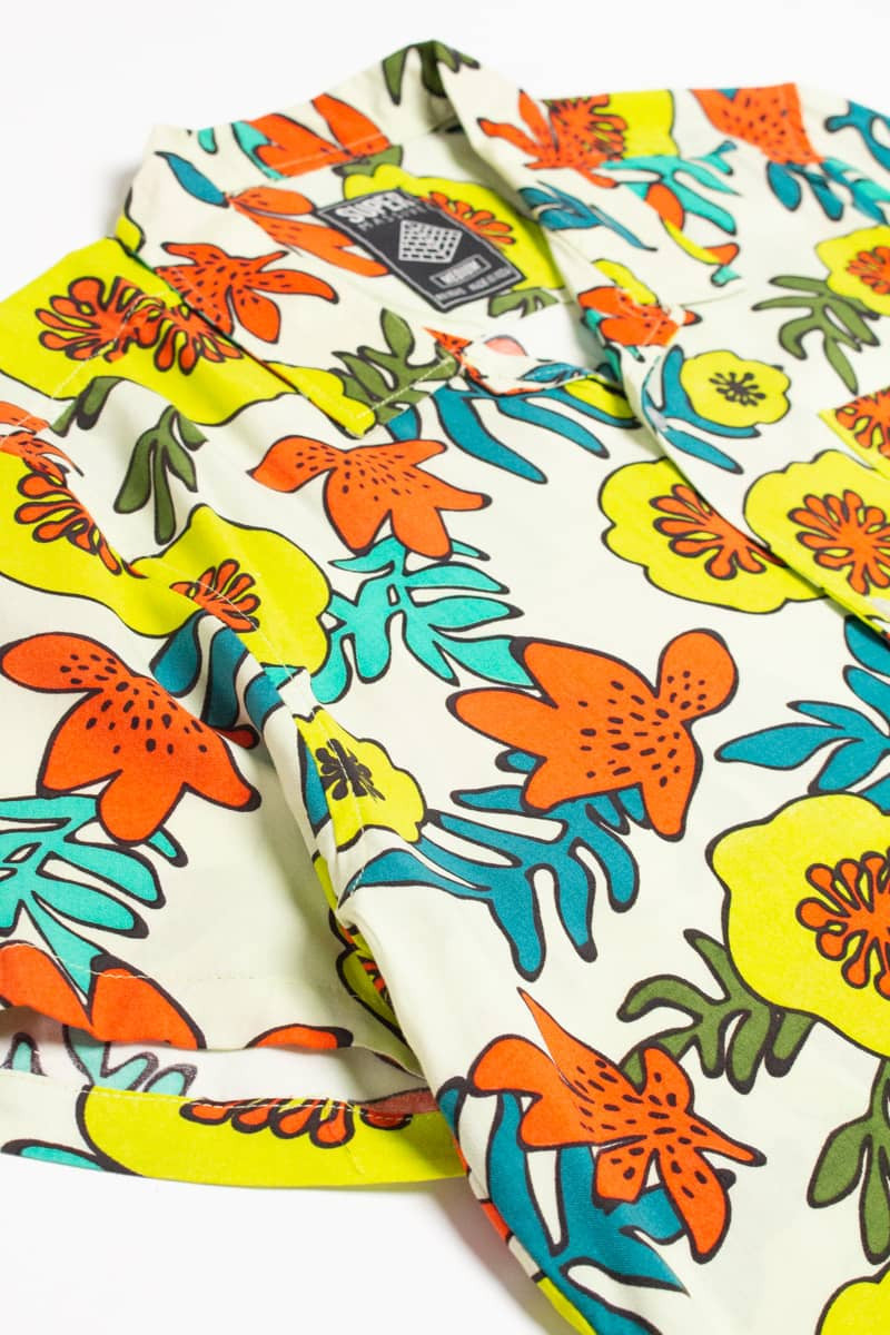 Tropical Yellow Flora Hawaiian Shirt