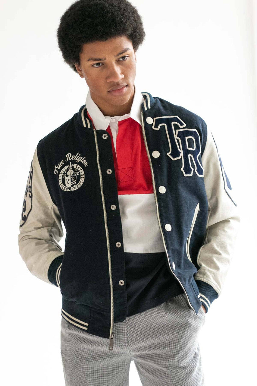True Religion Letterman Jacket