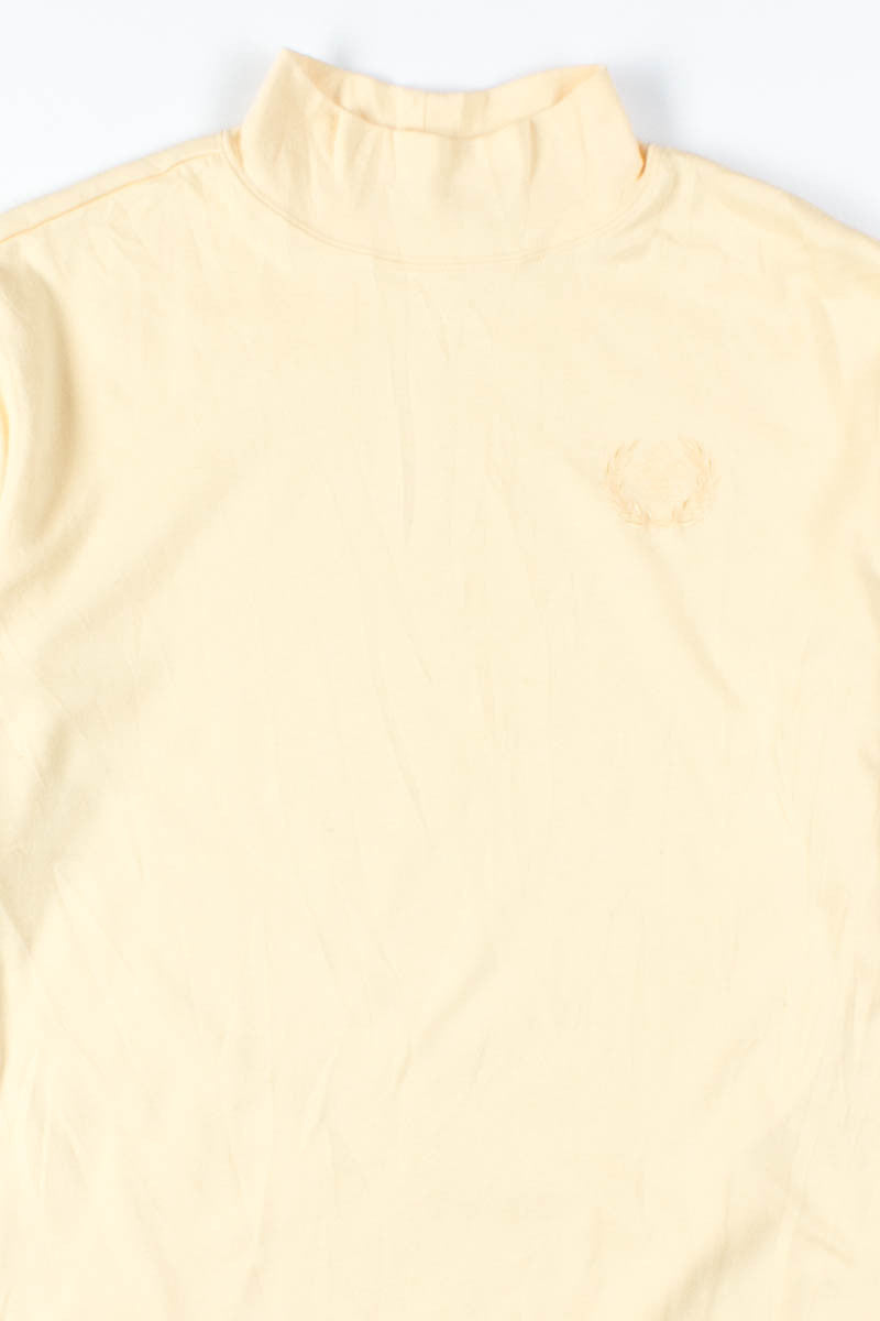 Yellow Fleur de Lis Mock Turtleneck 1