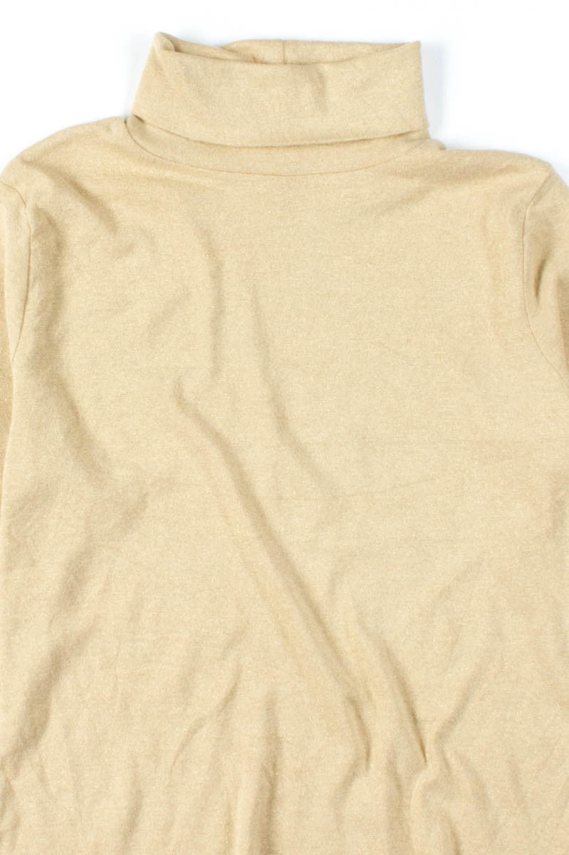 Glittery Gold Turtleneck