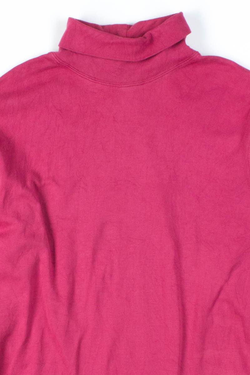 Dark Pink Vintage Turtleneck
