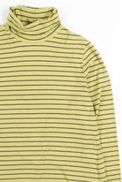 Green Striped Turtleneck