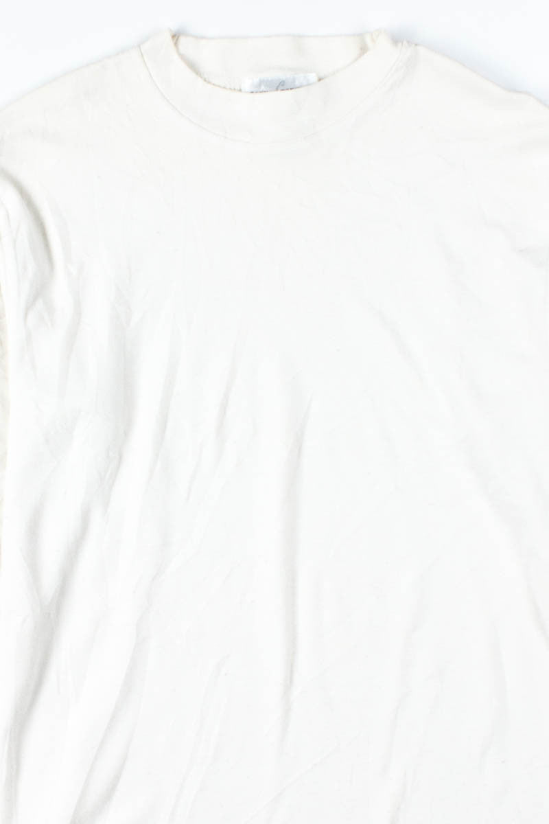 Off White Vintage Mock Turtleneck