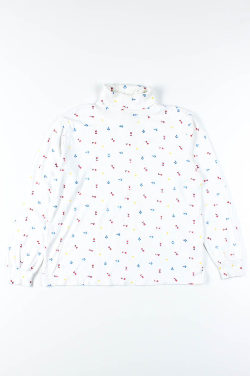 White Flags & Anchors Turtleneck