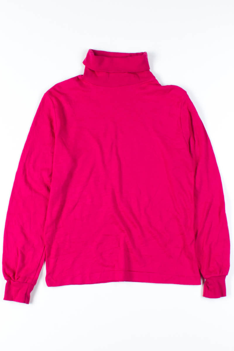 Magenta Vintage Turtleneck