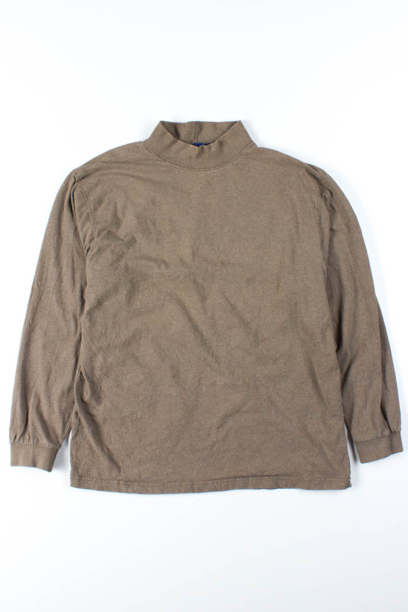Dark Khaki Mock Turtleneck