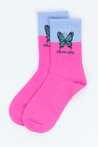 Two Tone Butterfly Socks