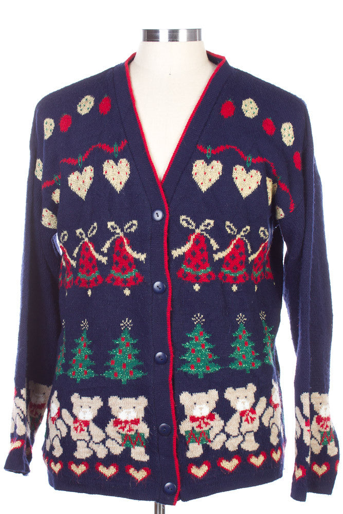 Blue Ugly Christmas Cardigan 22577