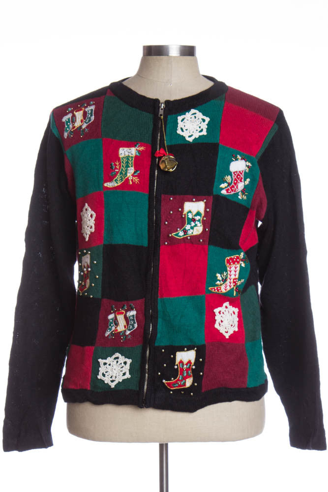 Black Ugly Christmas Cardigan 33092