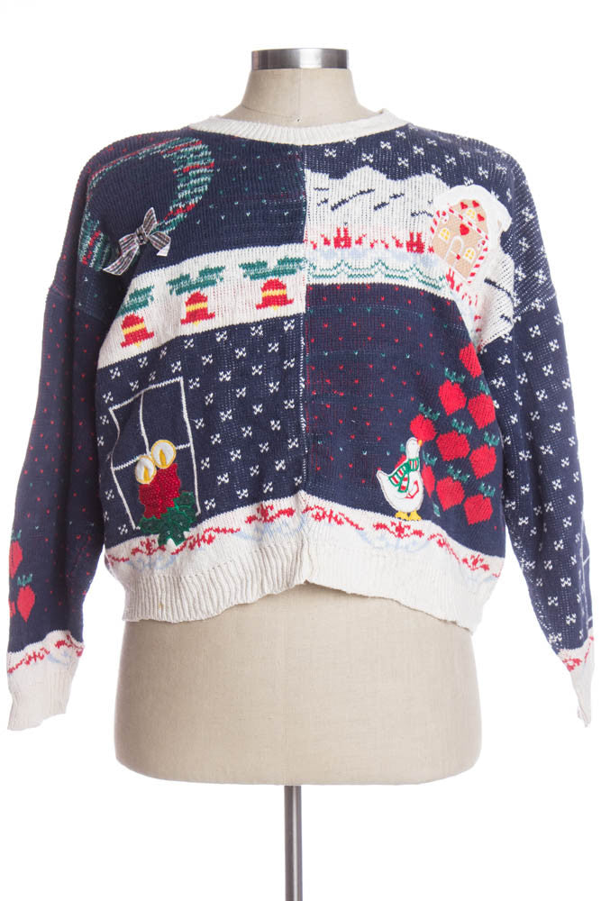 Blue Ugly Christmas Pullover 33185