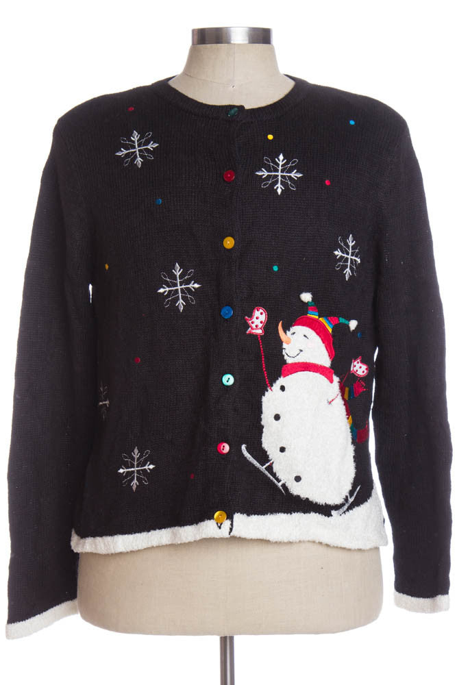 Black Ugly Christmas Cardigan 33253
