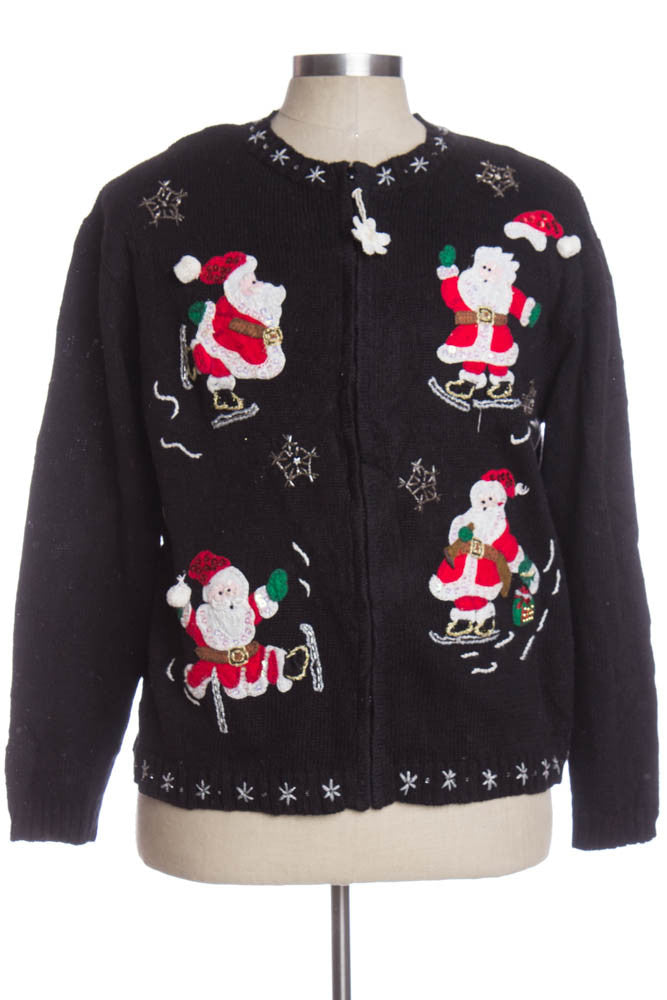 Black Ugly Christmas Cardigan 33320