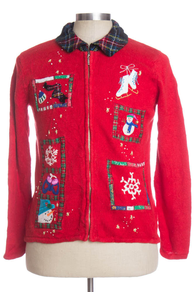 Red Ugly Christmas Cardigan 33364