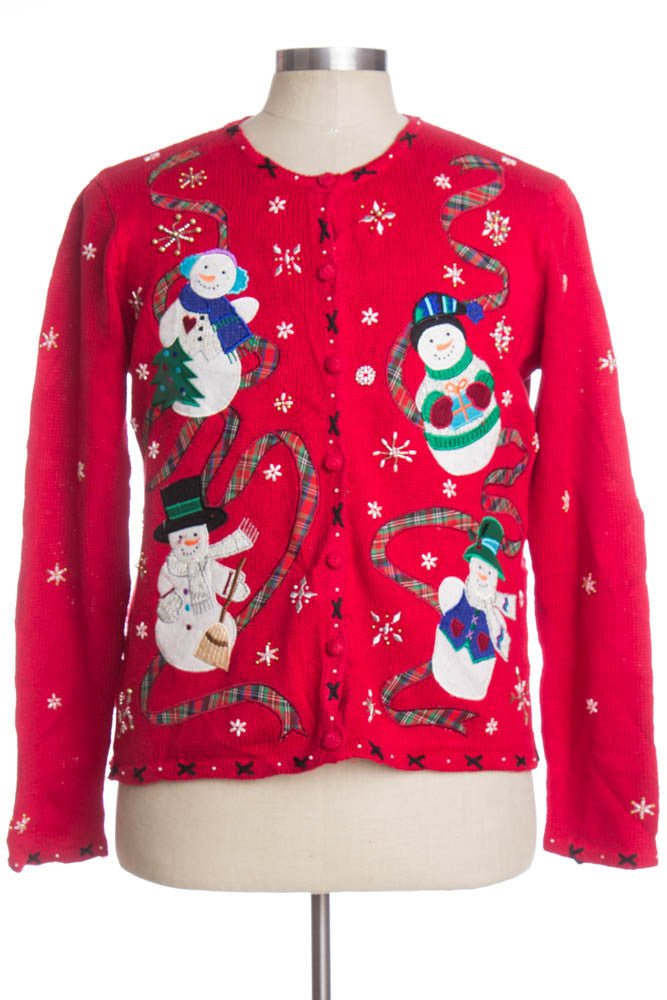 Red Ugly Christmas Cardigan 33506