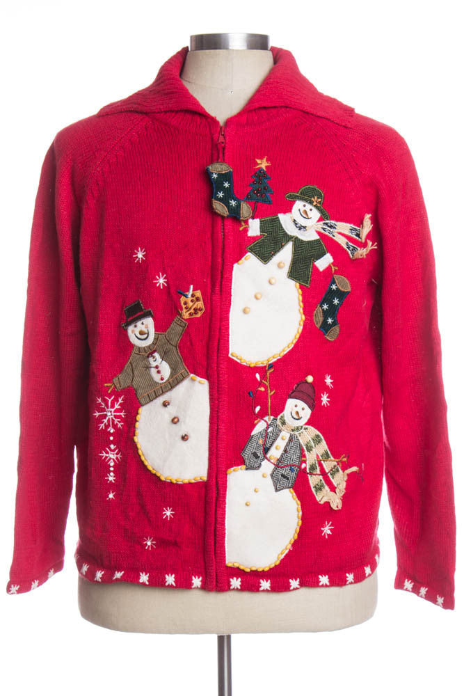 Red Ugly Christmas Cardigan 33556