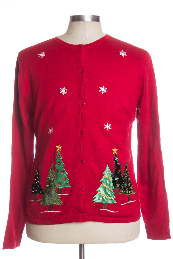 Red Ugly Christmas Cardigan 33580