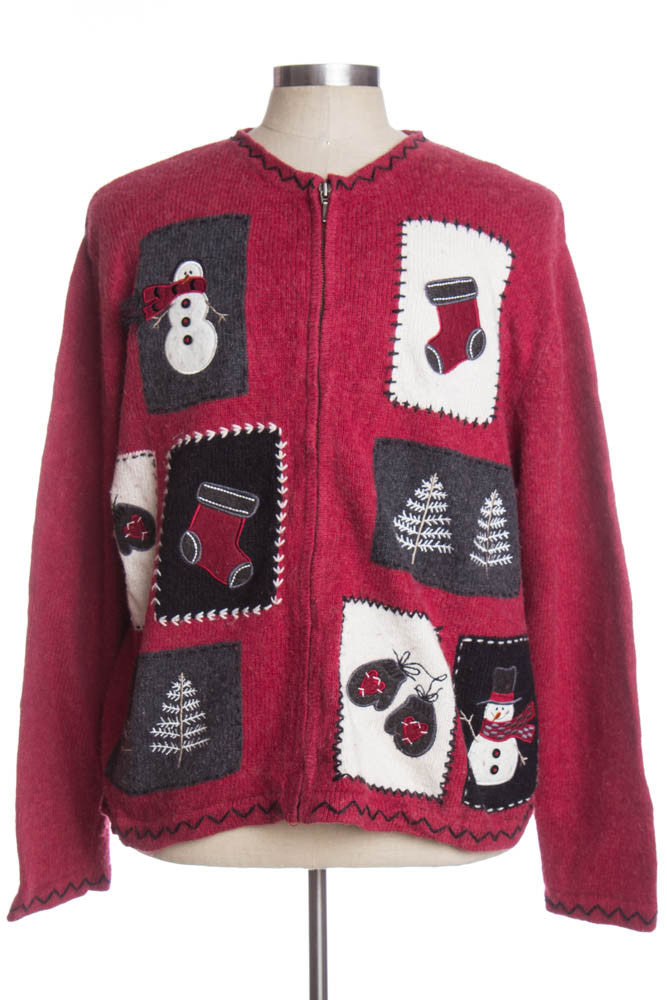 Red Ugly Christmas Cardigan 33605