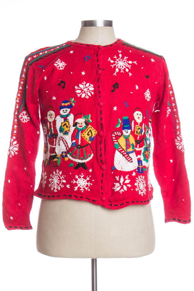 Red Ugly Christmas Cardigan 33647