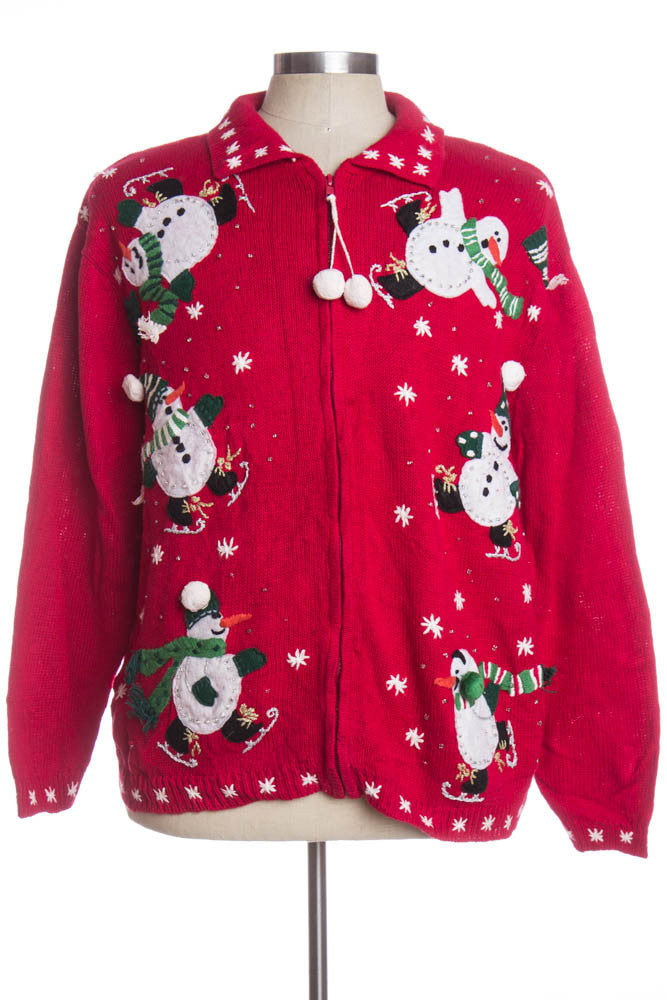 Red Ugly Christmas Cardigan 33673
