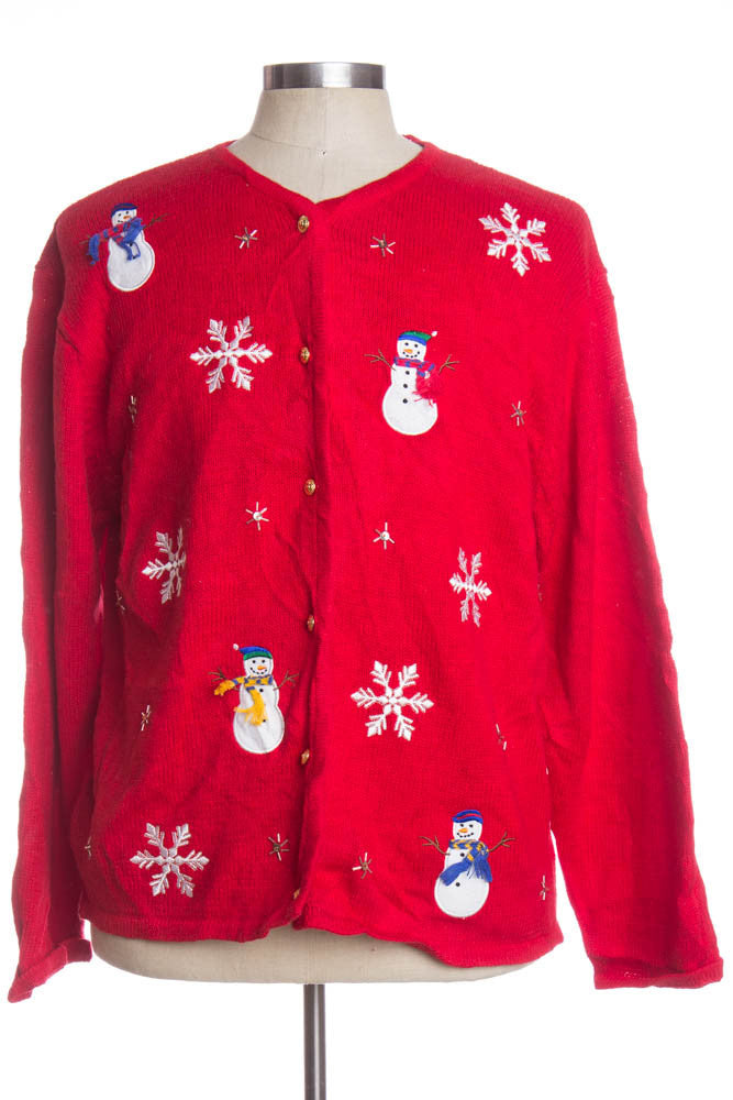 Red Ugly Christmas Cardigan 33736